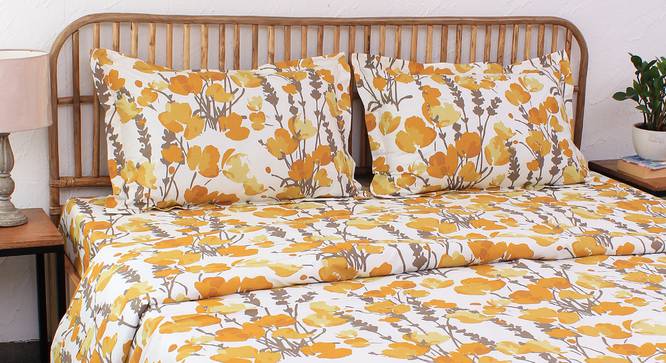 Himalayan Poppies Quilt (Yellow, Double Size) by Urban Ladder - Design 1 Details - 331522