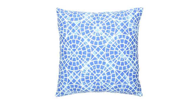 Mirror Cushion Cover (Blue, 41 x 41 cm  (16" X 16") Cushion Size) by Urban Ladder - Design 1 Details - 331555