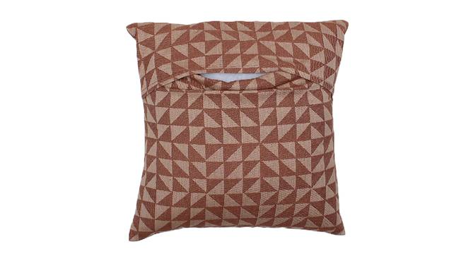 Jyamiti Cushion Cover (Brown, 41 x 41 cm  (16" X 16") Cushion Size) by Urban Ladder - Front View Design 1 - 331577