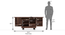 Caravan Trolley Bar Cabinet (Teak Finish) by Urban Ladder - Design 1 Dimension - 332013