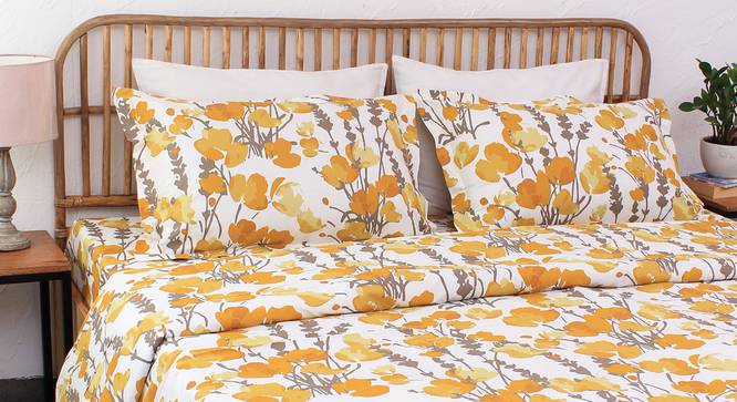 Himalayan Poppies Duvet Cover (Yellow, Single Size) by Urban Ladder - Design 1 Details - 332015