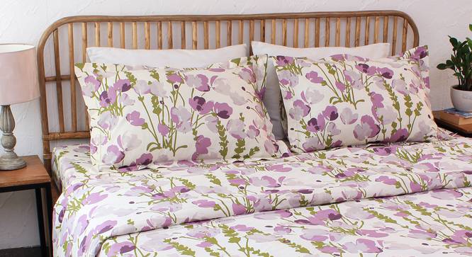 Himalayan Poppies Duvet Cover (Purple, Double Size) by Urban Ladder - Design 1 Details - 332024