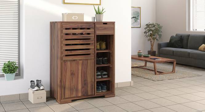 Madden Shoe Cabinet (Teak Finish) by Urban Ladder - Design 1 Full View - 332552