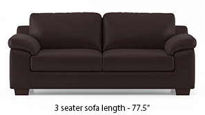 Esquel Leatherette Sofa (Chocolate)