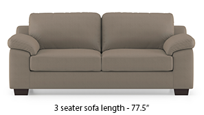Esquel Leatherette Sofa (Cappuccino)