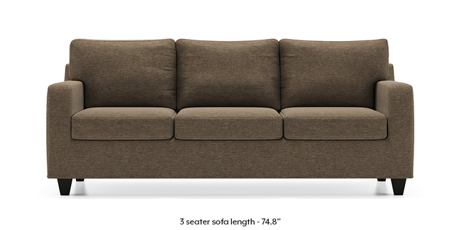Walton Sofa (Fossil Brown) (1-seater Custom Set - Sofas, None Standard Set - Sofas, Fabric Sofa Material, Regular Sofa Size, Regular Sofa Type, Fossil Brown)