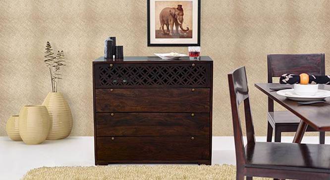 Alaca Chest Of Four Drawers (Mahogany Finish) by Urban Ladder - Design 1 Full View - 332785