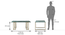 Osiris Coffee Table (Green) by Urban Ladder - Design 1 Dimension - 333239