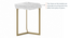 Hexa Marble Side Table (Brass Finish) by Urban Ladder - Details - 333736