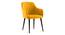 Owen Lounge Chair (Matte Mustard Yellow) by Urban Ladder - Cross View Design 1 - 333751