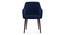 Owen Lounge Chair (Midnight Blue) by Urban Ladder - Front View Design 1 - 333756