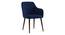 Owen Lounge Chair (Midnight Blue) by Urban Ladder - Cross View Design 1 - 333757
