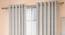 Arygyle Door Curtains - Set Of 2 (Cream, 132 x 213 cm  (52" x 84") Curtain Size, Eyelet Pleat) by Urban Ladder - Design 1 Full View - 334063