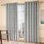 Medallion door curtains set of 2 door eyelet grey large lp