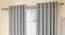 Medallion Door Curtains - Set Of 2 (Grey, 132 x 274 cm  (52"x108") Curtain Size, Eyelet Pleat) by Urban Ladder - Design 1 Full View - 334696