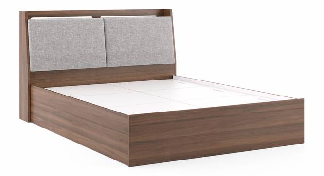 Tyra Storage Bed (Queen Bed Size, Box Storage Type, Californian Walnut Finish) by Urban Ladder - Cross View Design 1 - 334805