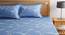 Soto Bedsheet Set (Blue, Queen Size) by Urban Ladder - Design 1 Full View - 334879