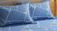 Soto Bedsheet Set (Blue, Queen Size) by Urban Ladder - Front View Design 1 - 334893