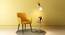 Owen Lounge Chair (Matte Mustard Yellow) by Urban Ladder - Full View - 334899