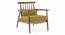 Ikeda Armchair (Teak Finish, Olive Green) by Urban Ladder - Cross View Design 1 - 334946