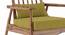 Ikeda Armchair (Teak Finish, Olive Green) by Urban Ladder - Design 1 Zoomed Image - 334947