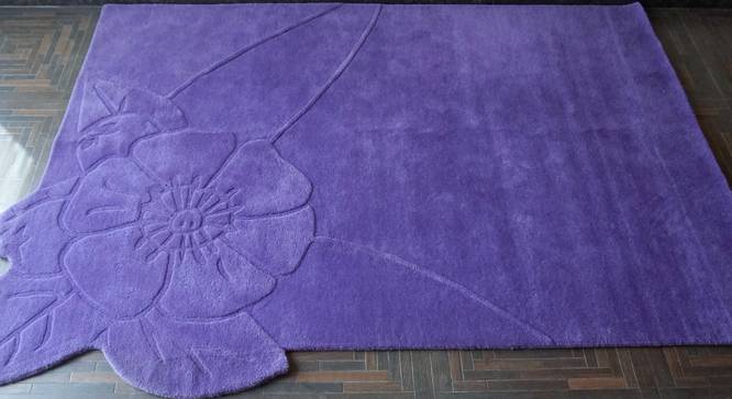 Nyla Rug (Purple, Rectangle Carpet Shape, 160 x 230 cm  (63" x 91") Carpet Size) by Urban Ladder - Design 1 Full View - 335034