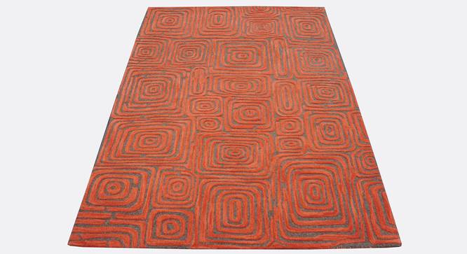 Alani Carpet (Rectangle Carpet Shape, Paprika Red, 150 x 210 cm  (59" x 83") Carpet Size) by Urban Ladder - Design 1 Side View - 335044