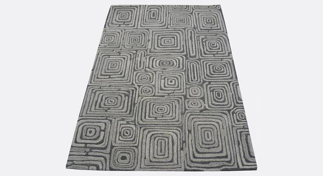 Alani Carpet (Rectangle Carpet Shape, 150 x 210 cm  (59" x 83") Carpet Size, Natural Grey) by Urban Ladder - Design 1 Side View - 335046