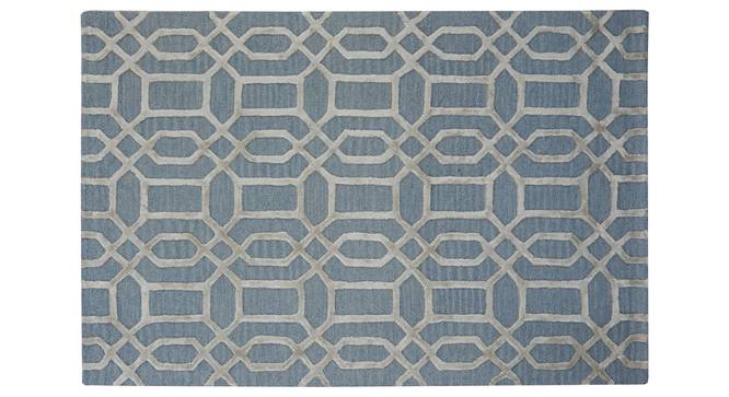 Angelina Rug (Rectangle Carpet Shape, Light Blue, 120 x 180 cm  (47" x 71") Carpet Size) by Urban Ladder - Front View Design 1 - 335070
