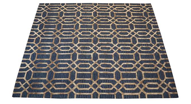 Angelina Rug (Rectangle Carpet Shape, Dark Blue, 240 x 300 cm  (94" x 118") Carpet Size) by Urban Ladder - Front View Design 1 - 335073