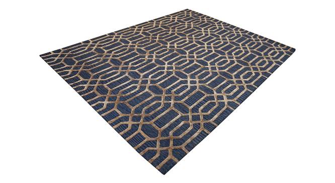 Angelina Rug (Rectangle Carpet Shape, Dark Blue, 240 x 300 cm  (94" x 118") Carpet Size) by Urban Ladder - Cross View Design 1 - 335077