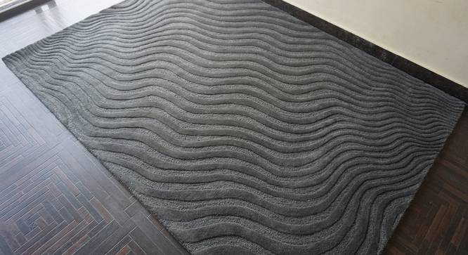Charlee Carpet (Rectangle Carpet Shape, Charcoal, 150 x 240 cm  (59" x 94") Carpet Size) by Urban Ladder - Design 1 Full View - 335101