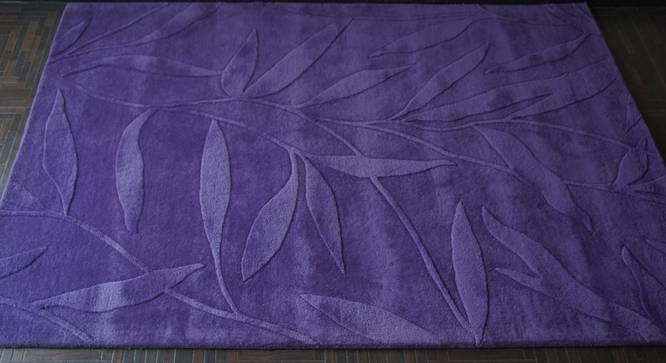 Fiona Rug (Purple, Rectangle Carpet Shape, 160 x 230 cm  (63" x 91") Carpet Size) by Urban Ladder - Front View Design 1 - 335121