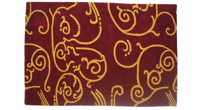 Elaina Carpet (Red, Rectangle Carpet Shape, 120 x 180 cm  (47" x 71") Carpet Size) by Urban Ladder - Front View Design 1 - 335122