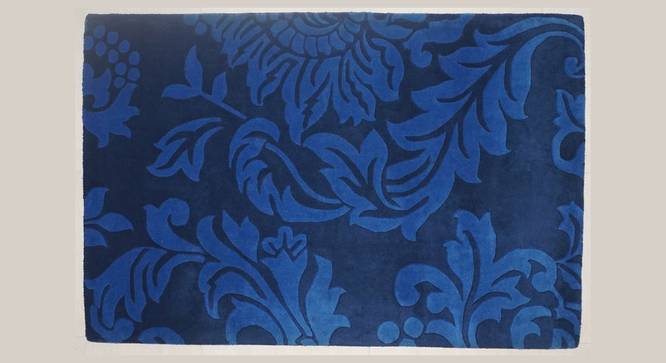 Elaina Carpet (Blue, Rectangle Carpet Shape, 120 x 180 cm  (47" x 71") Carpet Size) by Urban Ladder - Front View Design 1 - 335123