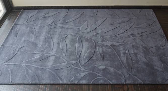 Fiona Rug (Grey, Rectangle Carpet Shape, 200 x 300 cm  (79" x 118") Carpet Size) by Urban Ladder - Design 1 Full View - 335141