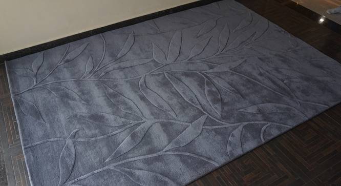 Fiona Rug (Grey, Rectangle Carpet Shape, 200 x 300 cm  (79" x 118") Carpet Size) by Urban Ladder - Front View Design 1 - 335142