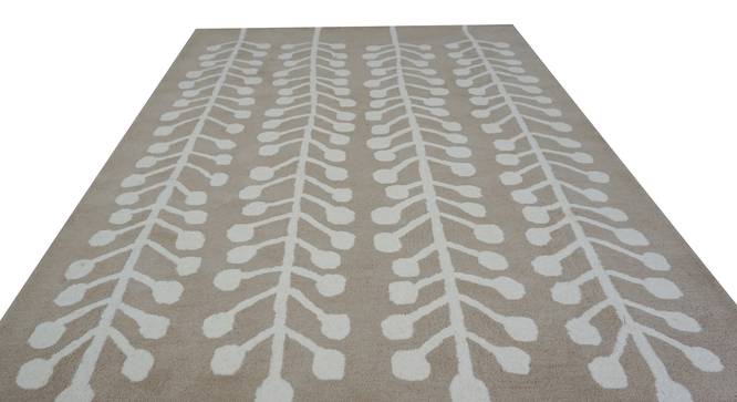 Harley Rug (Brown, Rectangle Carpet Shape, 120 x 180 cm  (47" x 71") Carpet Size) by Urban Ladder - Design 1 Half View - 335161