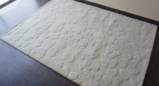 Julianna Rug (Rectangle Carpet Shape, Ivory, 160 x 230 cm  (63" x 91") Carpet Size) by Urban Ladder - Design 1 Full View - 335183