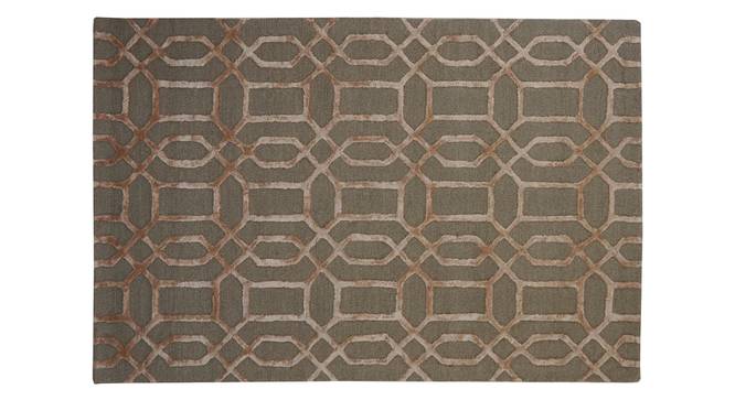 Lia Rug (Brown, Rectangle Carpet Shape, 120 x 180 cm  (47" x 71") Carpet Size) by Urban Ladder - Front View Design 1 - 335199