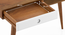 Roswell Study Desk (White, Amber Walnut Finish) by Urban Ladder - Storage Image Image 1 - 335256
