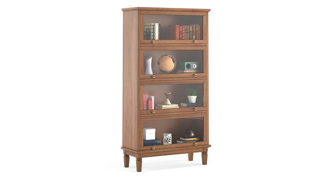 Malabar Barrister Bookshelf (60-Book Capacity) (Amber Walnut Finish) by Urban Ladder - Details - 335342