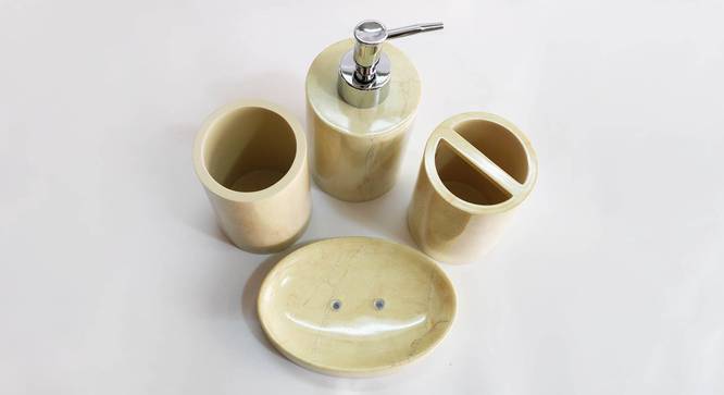 Antonin Bath Accessories Set (Cream) by Urban Ladder - Design 1 Top View - 335927