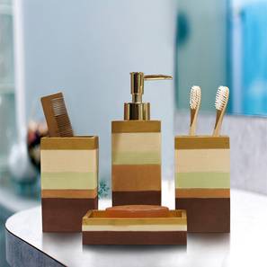 Shresmo Design Multi Coloured Resin Bathroom Accessory Set