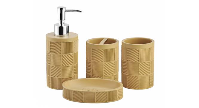 Asger Bath Accessories Set (Brown) by Urban Ladder - Front View Design 1 - 335952