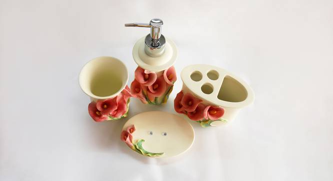 Casper Bath Accessories Set (White) by Urban Ladder - Design 1 Top View - 336008