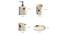 Brynjar Bath Accessories Set (White) by Urban Ladder - Design 1 Dimension - 336016