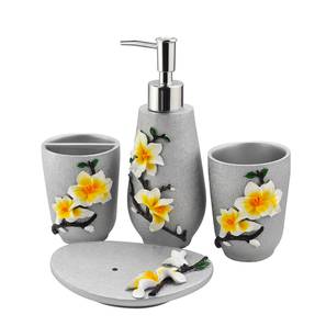Home Decor In Hoskote Design Silver Resin Bathroom Accessory Set