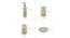 Enea Bath Accessories Set by Urban Ladder - Design 1 Dimension - 336071