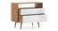 Roswell Chest Of Two Drawers (White) (Amber Walnut Finish) by Urban Ladder - Design 1 Details - 336120